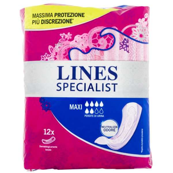 LINES Lines Specialist Assorbenti Maxi - 12pz - MegaPrezzo