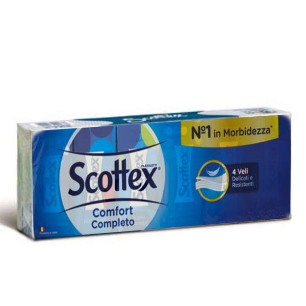 Scottex Fazzoletti Comfort 4 Veli - 10pz