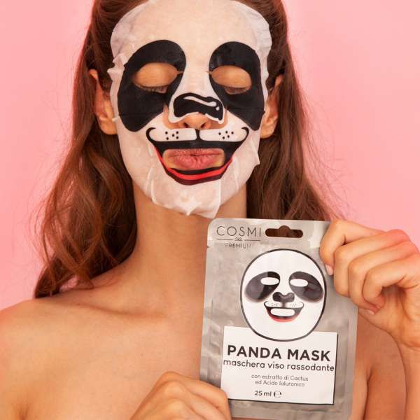 Cosmi Maschera Viso in Tessuto - Panda