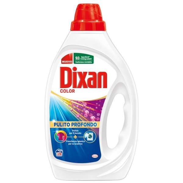 DIXAN Dixan Pulito Profondo Detersivo Liquido 19 Lavaggi - Color - MegaPrezzo