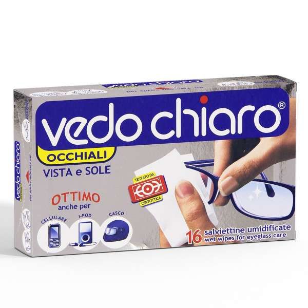 Vedo Chiaro Salviettine per Occhiali Umidificate - 16pz