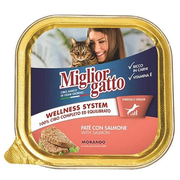 Migliorgatto Patè in Vaschetta 100gr - Salmone