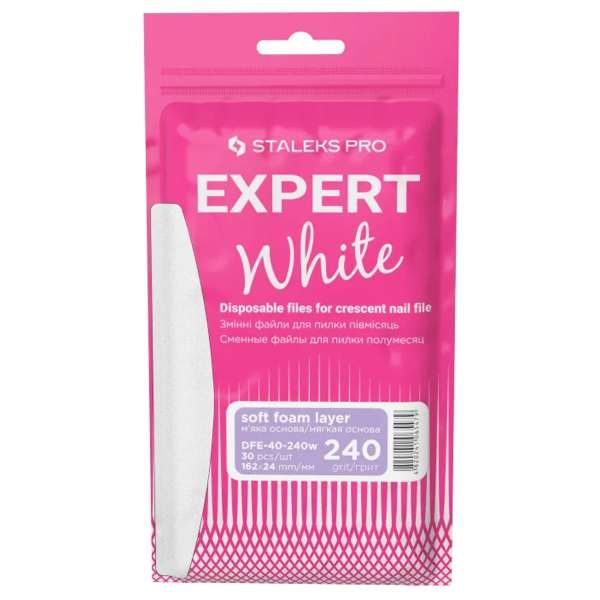 STALEKS PRO Staleks Pro Lime Ricambio Expert 40 Bianco Mezzaluna 30pz - Soft 240 - MegaPrezzo
