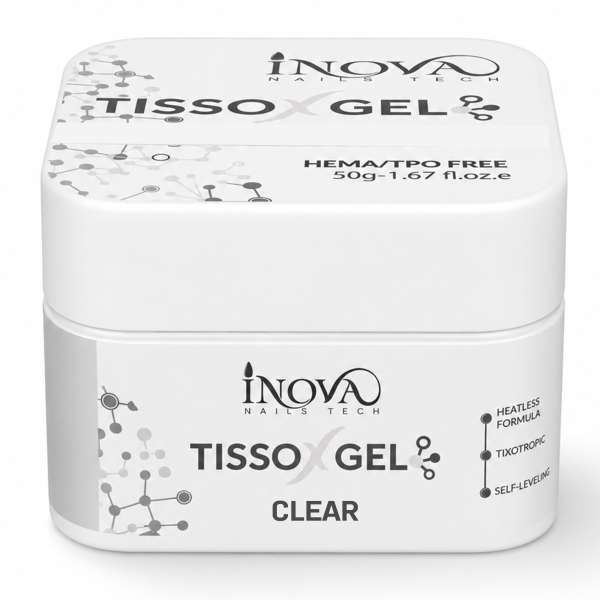 INOVA NAILS TECH Inova Nails Tech Tisso X Gel Costruttore Tissotropico 50gr - Clear - MegaPrezzo