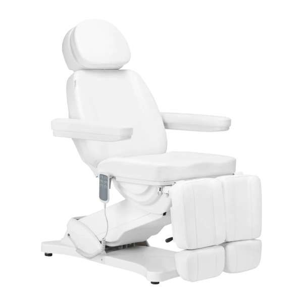 Sillon Poltrona Lettino Elettrica Classic Pedicure 3 Motori - Bianco