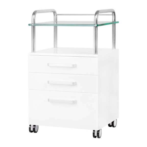 Carrello Porta Attrezzi 6053 per Podologia - Bianco