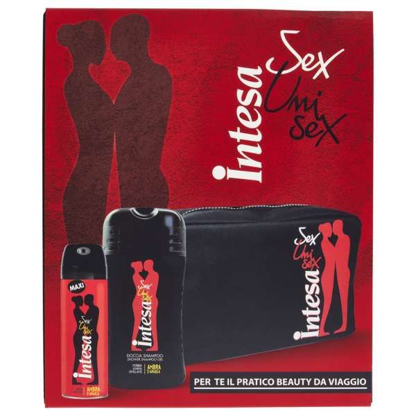 Intesa Unisex Cofanetto con ShowerGel Deodorante e Pochette