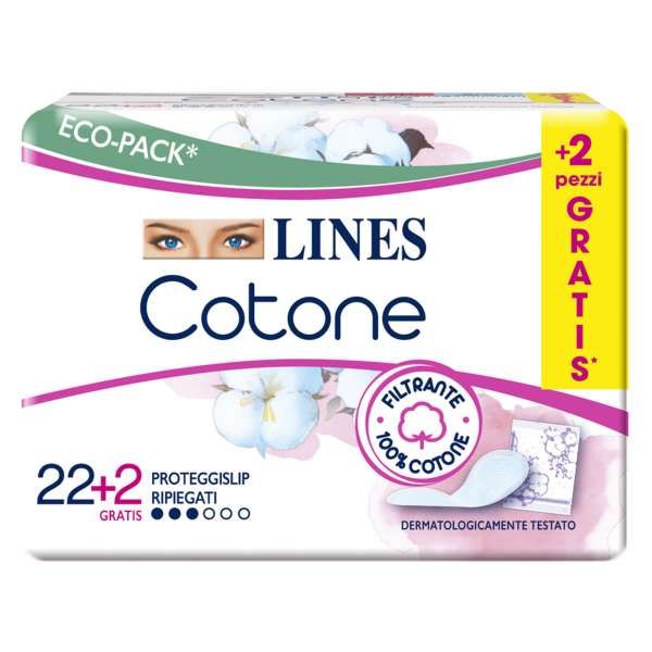 LINES Lines Cotone Proteggislip Ripiegati - 24pz - MegaPrezzo