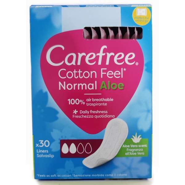 Carefree Assorbenti Cotton Feel Normal Aloe - 30pz