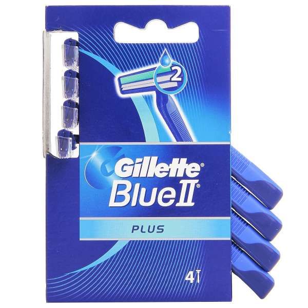 Gillette Rasoio Blue II Plus Radi e Getta 4pz