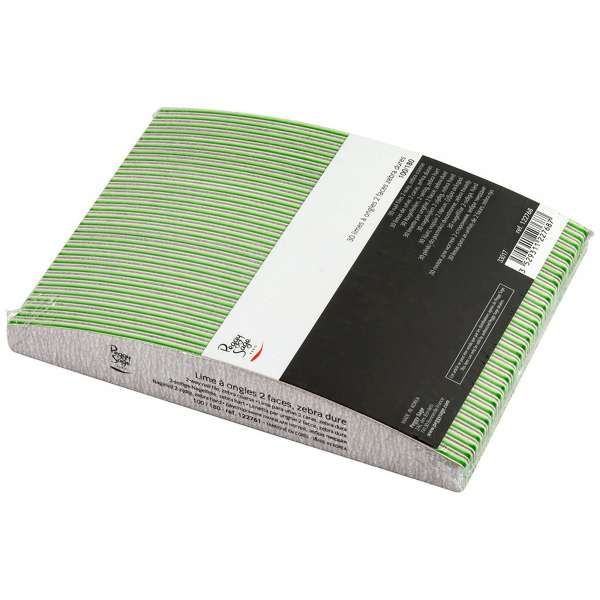 PEGGYSAGE Peggy Sage Limette Unghie 2 Facce Mezzaluna 100/180 - 30pz - MegaPrezzo
