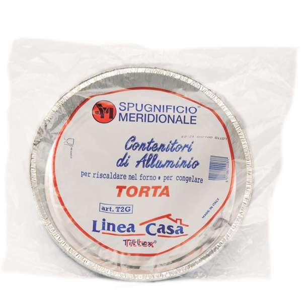 Tittex Contenitore in Alluminio per Torta 2pz - Grande