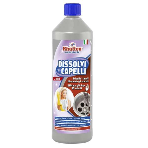 RHUTTEN Rhutten Dissolvi Capelli Libera Tubazioni - 1000ml - MegaPrezzo