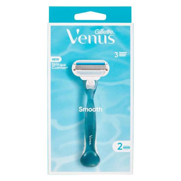 Gillette Venus Smooth Rasoio e 2 Ricariche