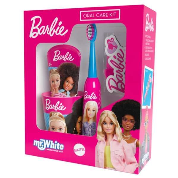 MR WHITE Barbie Cofanetto Igiene Dentale per Bambini - MegaPrezzo