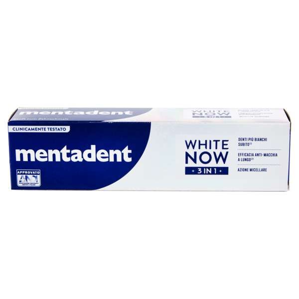 MENTADENT Mentadent Dentifricio White Now 3in1 Original - 75ml - MegaPrezzo