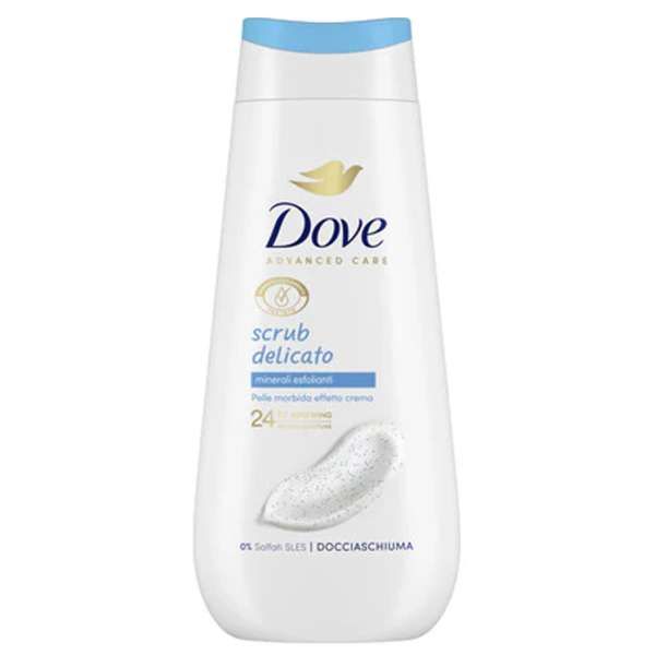 DOVE Dove Docciaschiuma Corpo 225ml - Scrub Delicato - MegaPrezzo