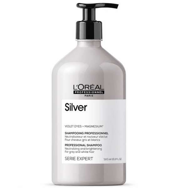 LOREAL PROFESSIONNEL Loreal Expert Silver Shampoo Capelli Grigi e Bianchi - 500ml - MegaPrezzo
