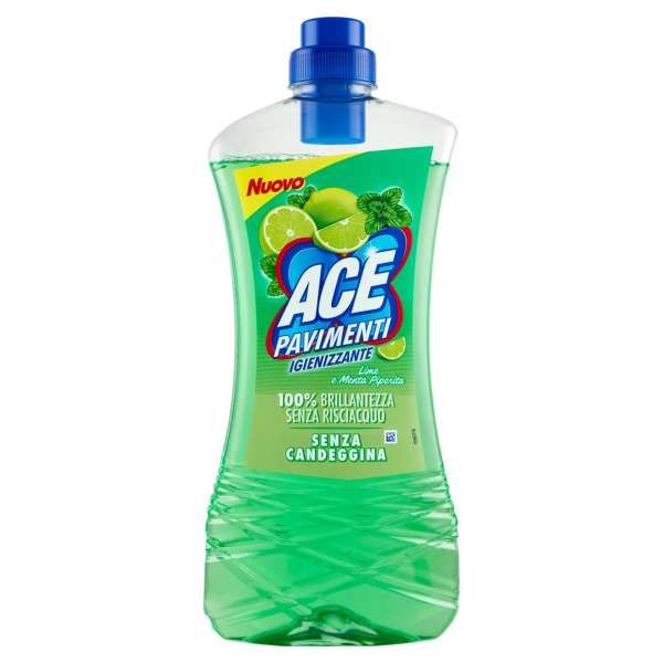 ACE Ace Pavimenti Igienizzante 1000ml - Lime e Menta - MegaPrezzo
