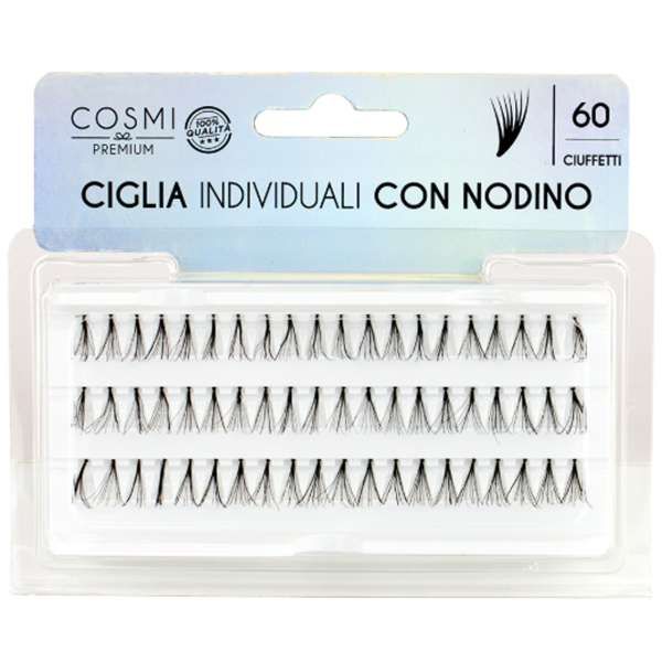 COSMI ITALIA Cosmi Ciglia Finte Individuali con Nodino - 12mm - MegaPrezzo