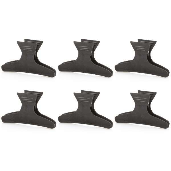 XANITALIA Clip Ferma Capelli in Carbonio da 8cm - 6pz - MegaPrezzo