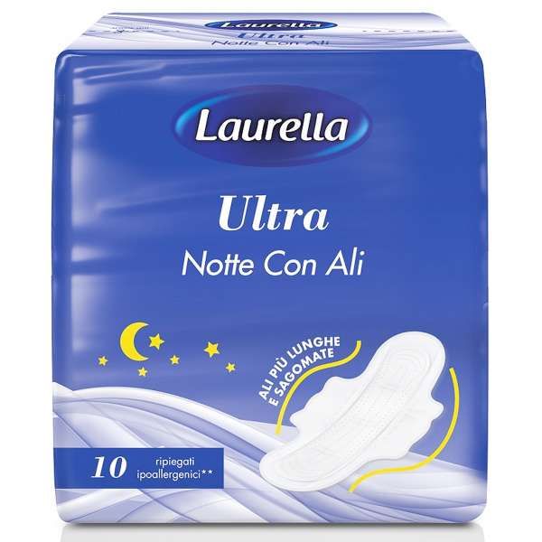Laurella Assorbenti Ultrasottili Notte con Ali - 10pz
