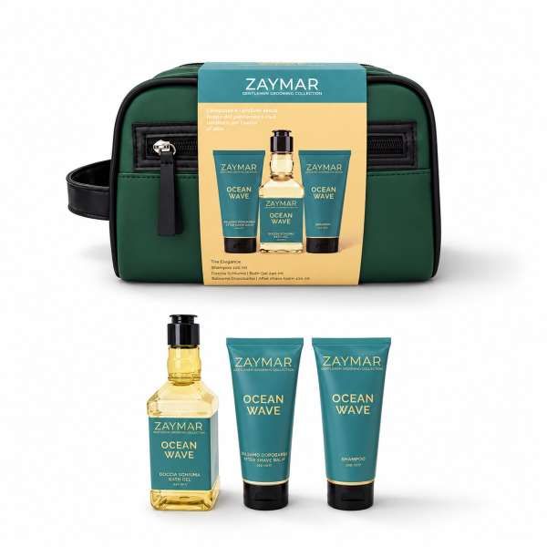 ZAYMAR Zaymar Cofanetto Gentlemen Grooming Ocean Wave Verde - 3pz - MegaPrezzo