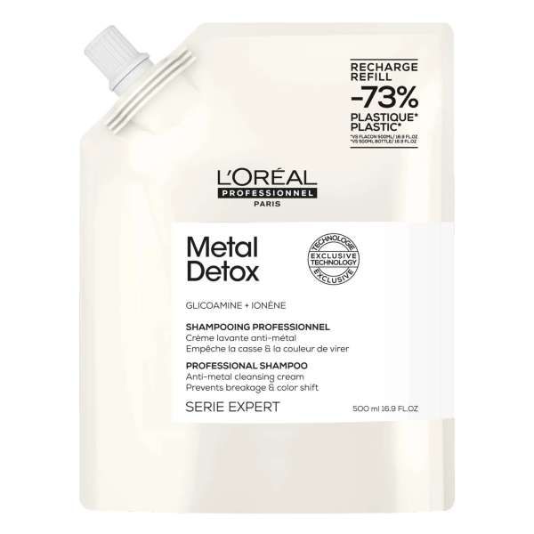 LOREAL PROFESSIONNEL Loreal Serie Expert Metal Detox Shampoo Anti Metallo - Ricarica 500ml - MegaPrezzo