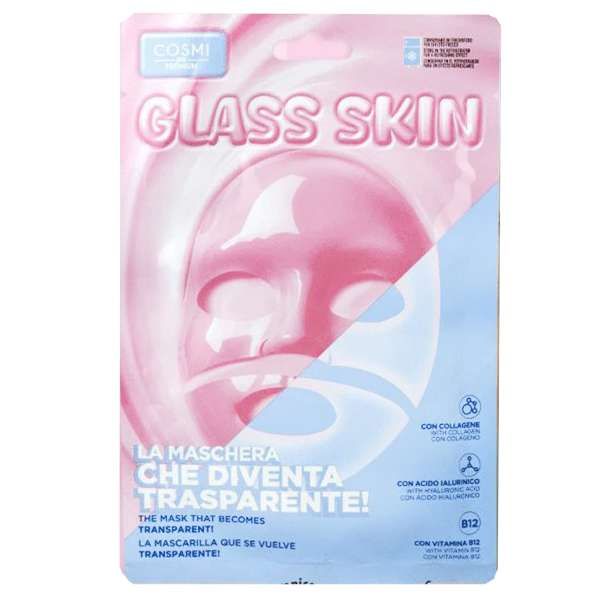 COSMI ITALIA Cosmi Maschera Viso Glass Skin - Acido Ialuronico - MegaPrezzo