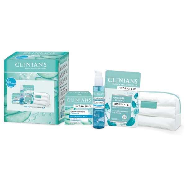 CLINIANS Clinians Hydra Plus Pelle Normale Cofanetto con Gel Crema e Maschera - MegaPrezzo