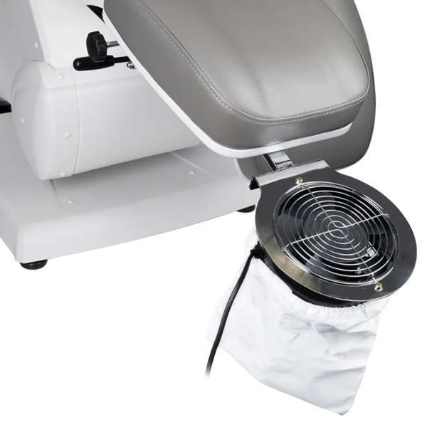 Azzurro Aspiratore Pedicure F18 per Poltrona - Cromo