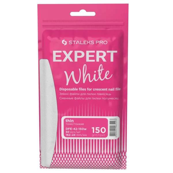 STALEKS PRO Staleks Pro Lime Ricambio Expert 42 Bianco Mezzaluna 50pz - Thin 150 - MegaPrezzo