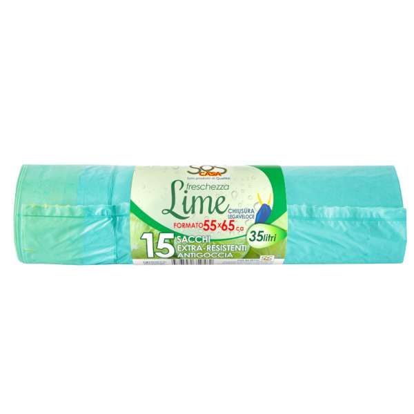 Sacchi per Differenziata 35 Litri - Lime