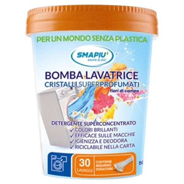 Smapiu Bomba Lavatrice Cristalli Superprofumati 500gr - Fiori di Campo