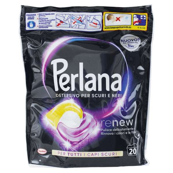 Perlana Detersivo in Caps 20pz - Capi Scuri e Neri