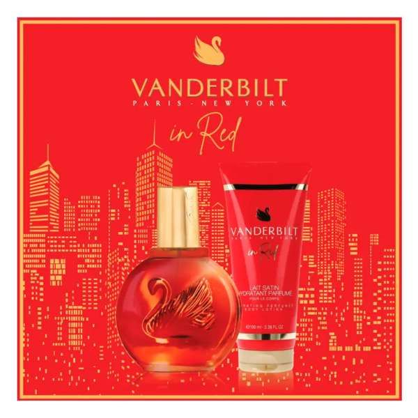 GLORIA VANDERBILT Vanderbilt Cofanetto In Red con Profumo EDT e Latte Corpo - MegaPrezzo