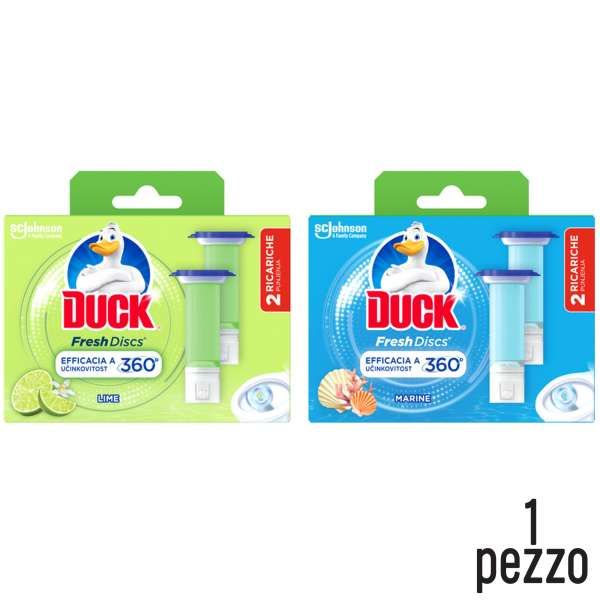 Duck Wc Fresh Discs Ricarica da 2pz - Marine o Lime