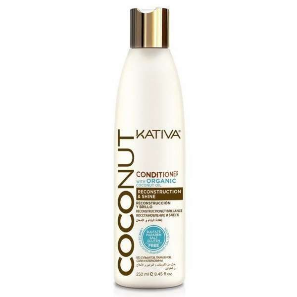 KATIVA Kativa Organic Oil Coconut Conditioner Reconstruction e Shine - 250ml - MegaPrezzo