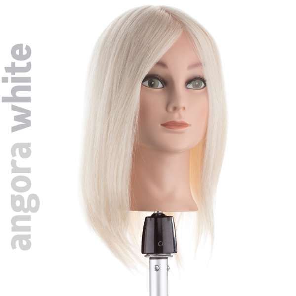 XANITALIA Testina Studio Angora Media 35cm - Bianco Ultra Chiaro - MegaPrezzo