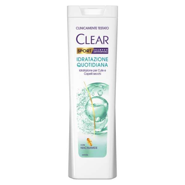 Clear Shampoo Sport 225ml - Idratazione Quotidiana