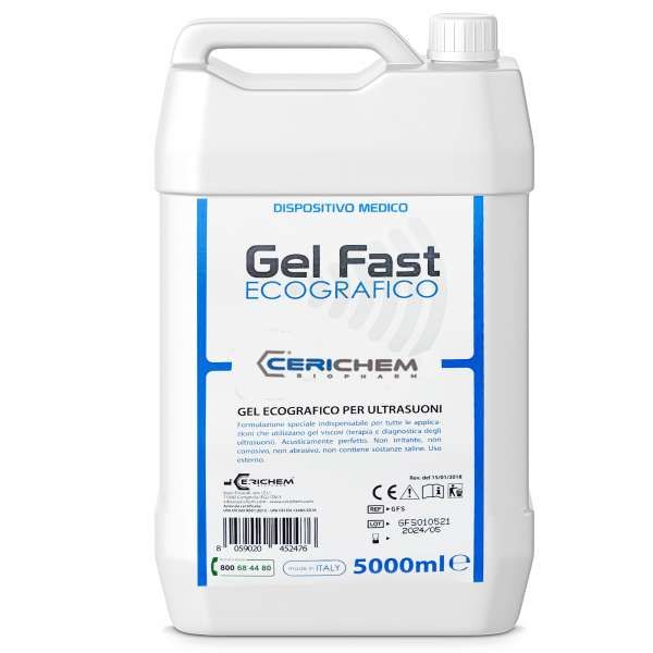 Cerichem Gel Fast Ecografico per Ultrasuoni - Tanica 5000ml