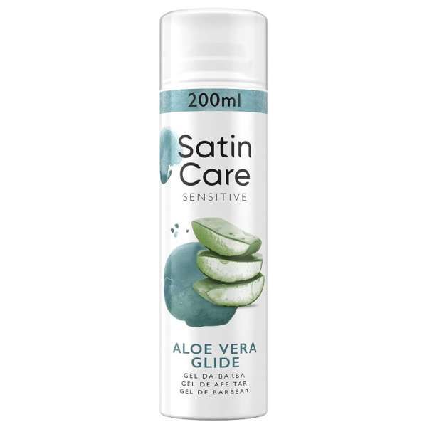Satin Care Sensitive Aloe Vera Glide Gel Barba - 200ml