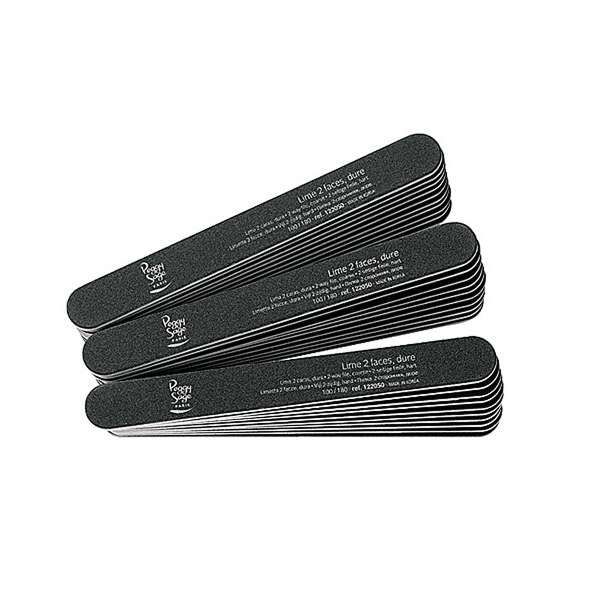PEGGYSAGE Peggy Sage Lima Nera Double Face Lavabili 30 pezzi - 100/180 - MegaPrezzo
