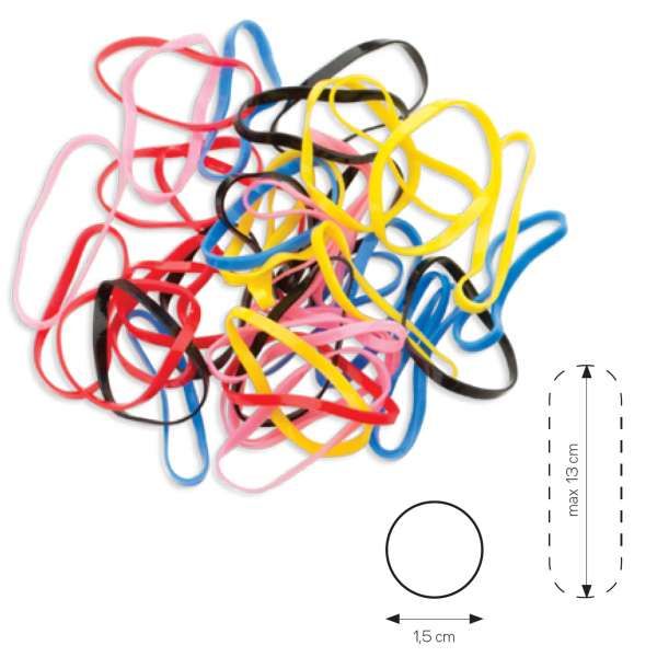 XANITALIA Rubber Elastici Capelli Small Band 40pz - Color - MegaPrezzo
