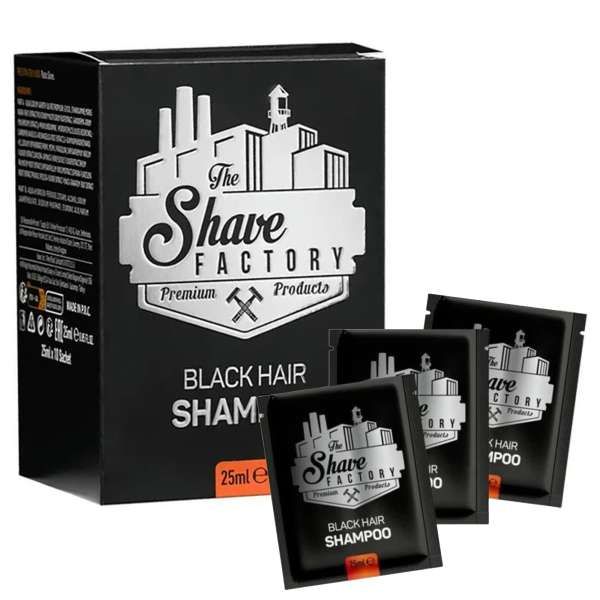 THE SHAVE FACTORY The Shave Factory Shampoo Colorante 10x25ml - Nero - MegaPrezzo