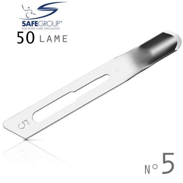 SAFE Safe Lame Sgorbie Sterili 50pz - n.5 - MegaPrezzo