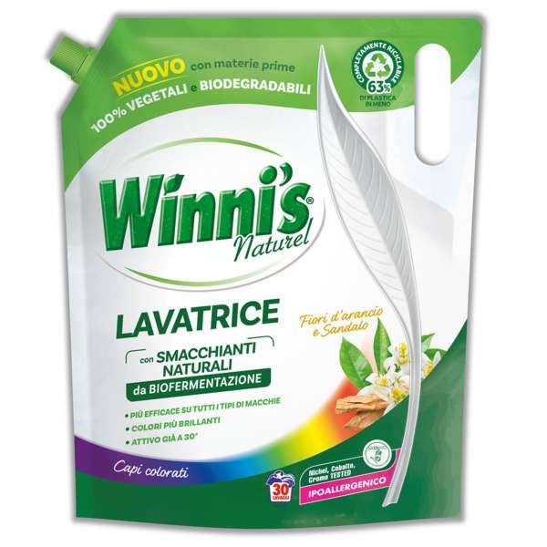 WINNI'S Winni's Naturel Detersivo Lavatrice 1350ml - Capi Colorati - MegaPrezzo