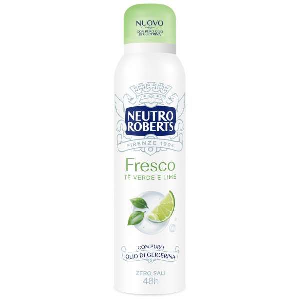 NEUTRO ROBERTS Neutro Roberts Deodorante Spray Fresco Te Verde e Lime - 150ml - MegaPrezzo