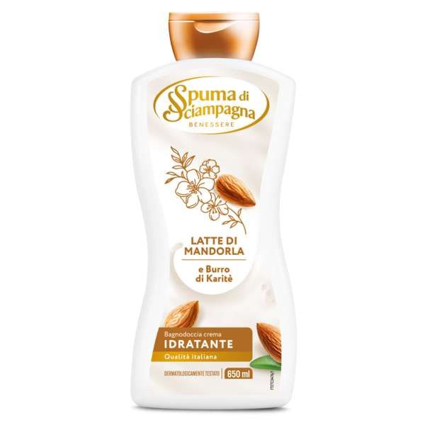 SPUMA DI SCIAMPAGNA Spuma di Sciampagna Bagnodoccia Crema 650ml - Mandorla e Karitè - MegaPrezzo