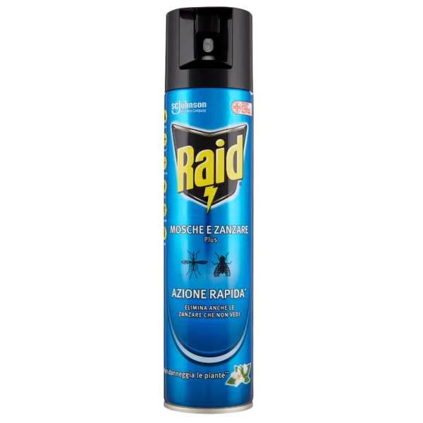 Raid Mosche e Zanzare Spray Plus - 400ml